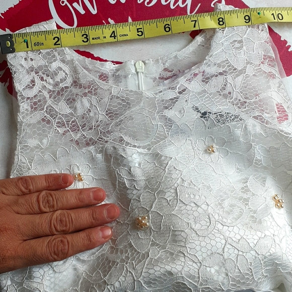 Girl Dress for Party or Communion size 8 white - Picture 6 of 7